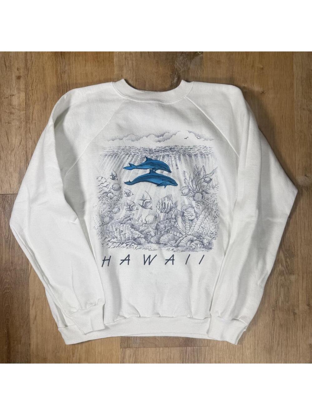90s Hanes Hawaii Dolphin Crewneck Sweatshirt